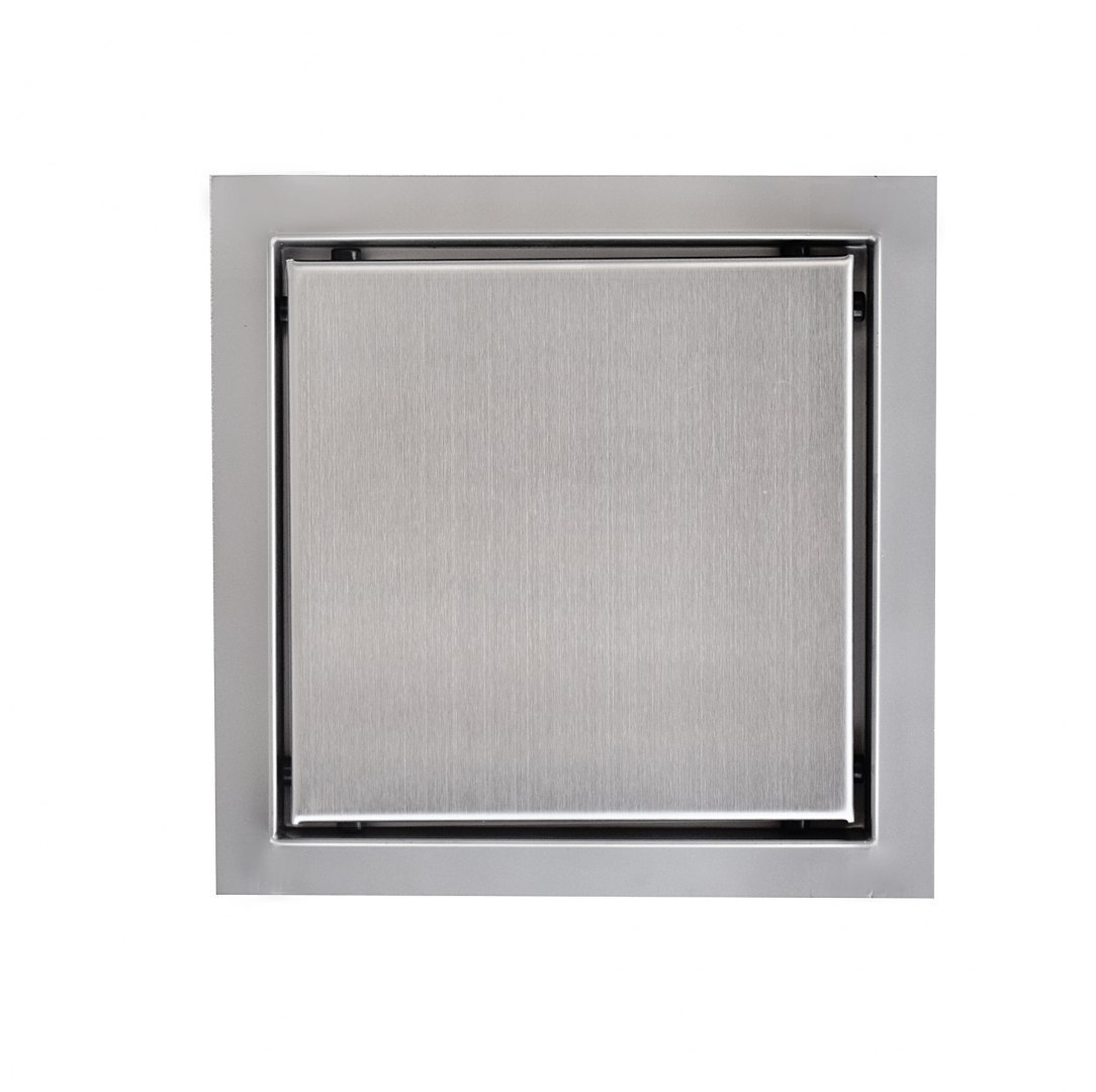 Čtvercový sprchový odtok 20x20cm nerezová ocel s krycí deskou Edelstahl M16804